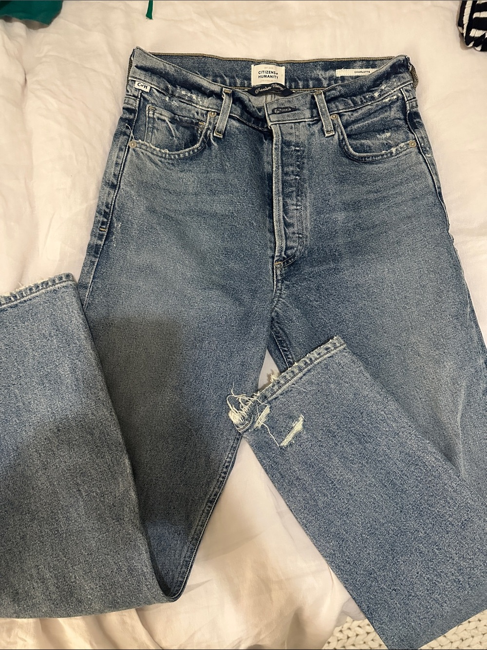 Citizens Of Humanity Light Blue Straight-Leg Jeans